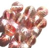 10 12mm Faceted Rich Cut Crystal & Pink
